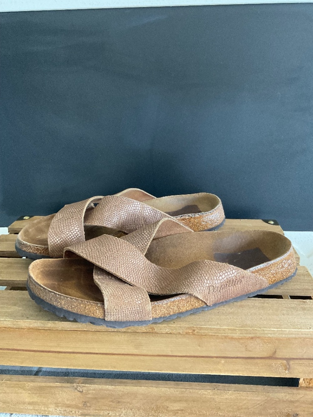 PAPILLIO - BIRKENSTOCK DAYTONA CROSS STRAP SLIDE SANDALS